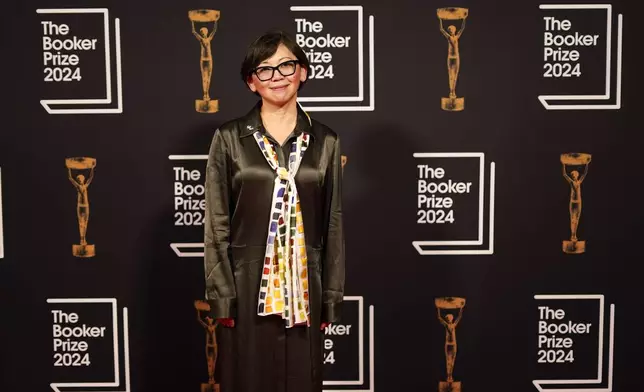 Yiyun Li arrives at the Booker Prize award dinner in London, Tuesday, Nov. 12, 2024. (AP Photo/Alberto Pezzali)