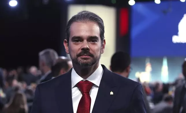 Valdecy Urquiza, Interpol's vice president for the Americas and head of international cooperation at the Brazilian federal police, poses for a portrait at the Interpol General Assembly in Glasgow, Scotland, Monday, Nov. 4, 2024. (AP Photo/Scott Heppell)