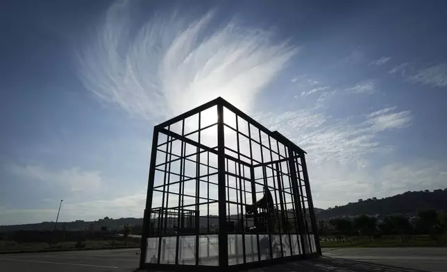 A pumpjack operates in Baku, Azerbaijan, Monday, Sept. 16, 2024. (AP Photo/Sergei Grits)