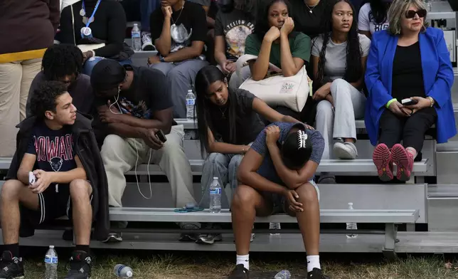 Supporters arrive before Vice President Kamala Harris delivers a concession speech after the 2024 presidential election, Wednesday, Nov. 6, 2024, on the campus of Howard University in Washington. (AP Photo/Susan Walsh)