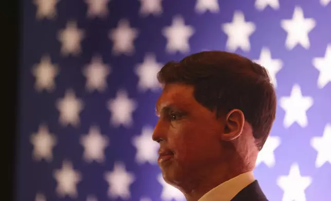 Republican Nevada Senate candidate Sam Brown speaks during an election night watch party Tuesday, Nov. 5, 2024, in Las Vegas, Nev. (AP Photo/Ian Maule)