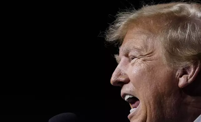 Former President Donald Trump speaks during a rally Sunday, Dec. 17, 2023, in Reno, Nev. (AP Photo/Godofredo A. Vásquez)