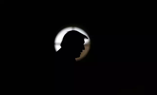 Republican presidential nominee former President Donald Trump speaks during a news conference at his Mar-a-Lago estate, Tuesday, Oct. 29, 2024, in Palm Beach, Fla. (AP Photo/Julia Demaree Nikhinson)