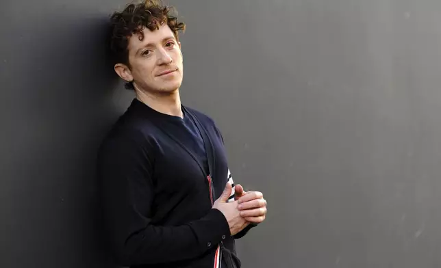 Actor Ethan Slater poses for a portrait on Friday, Nov. 8, 2024, at Universal Studios in Universal City, Calif. (AP Photo/Chris Pizzello)