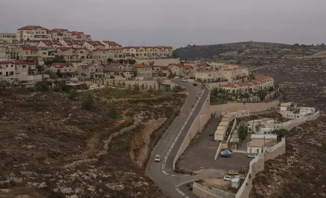 A general view of the West Bank Jewish settlement of Efrat ,Tuesday, Nov. 12, 2024. (AP Photo/Ohad Zwigenberg)