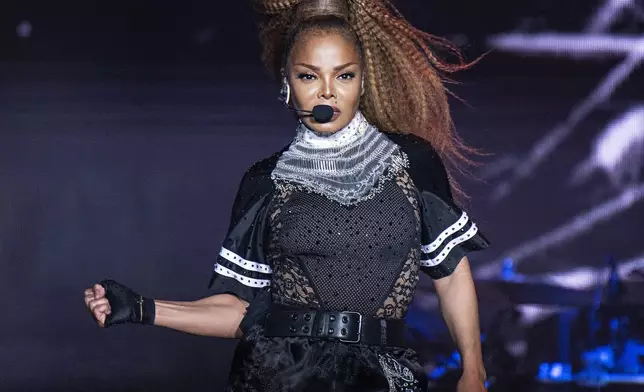 FILE - Janet Jackson performs at the Essence Festival in New Orleans, July 8, 2018. (Photo by Amy Harris/Invision/AP, File)