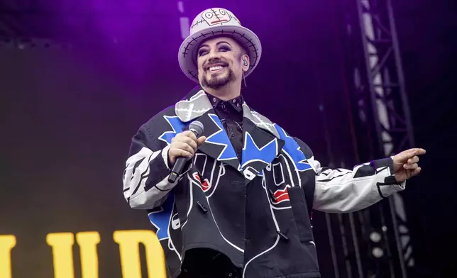 FILE - Boy George of Boy George and Culture Club performs at the Austin City Limits Music Festival in Austin, Texas on Oct. 15, 2022. (Photo by Amy Harris/Invision/AP, File)