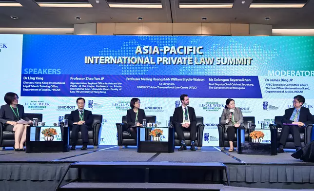 Asia-Pacific International Private Law Summit opens Hong Kong Legal Week 2024  Source: HKSAR Government Press Releases