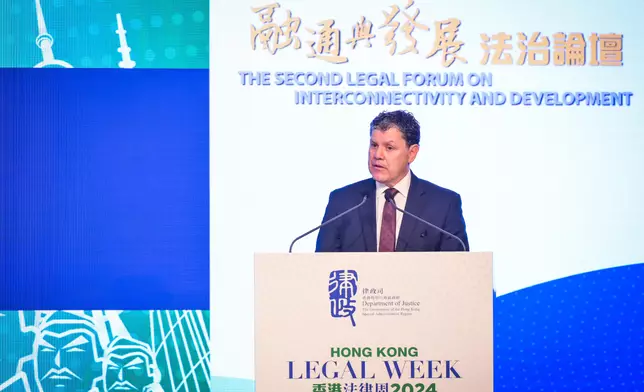 Speech by SJ at Second Legal Forum on Interconnectivity and Development (with photos/video) Source: HKSAR Government Press Releases