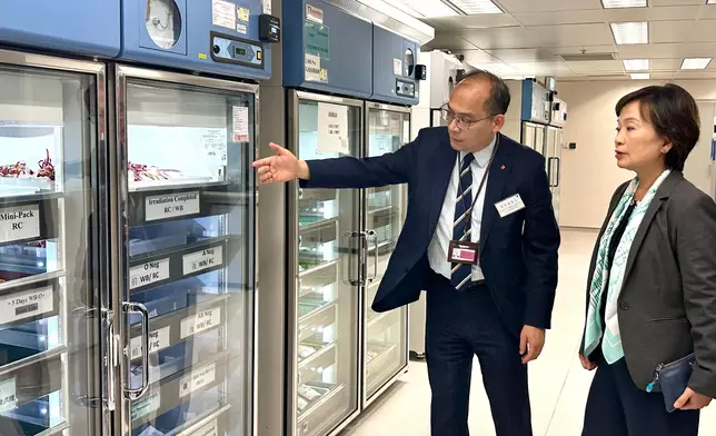 The Secretary for Education leads delegation of secondary school principals to visit Hong Kong Red Cross Blood Transfusion Service  Source: HKSAR Government Press Releases