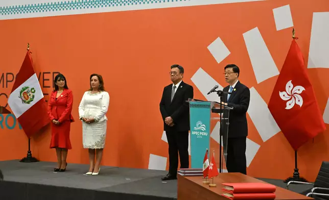 CE attends APEC meetings in Peru (with photos/video) Source: HKSAR Government Press Releases