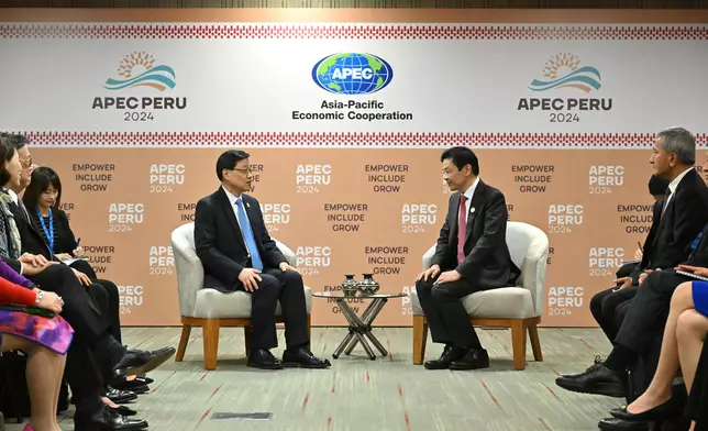 CE attends APEC meetings in Peru (with photos/video) Source: HKSAR Government Press Releases