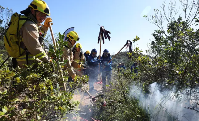 Interdepartmental vegetation fire and mountain rescue exercise 2024 held  Source: HKSAR Government Press Releases