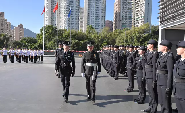 Deputy Director of Immigration (Enforcement, Systems and Management) officiates at Passing-out Parade  Source: HKSAR Government Press Releases