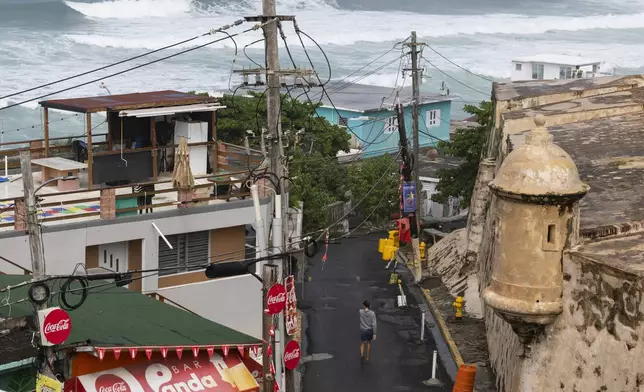 A view of La Perla neighborhood in San Juan, Puerto Rico, Saturday, Nov. 2, 2024. (AP Photo by Alejandro Granadillo)