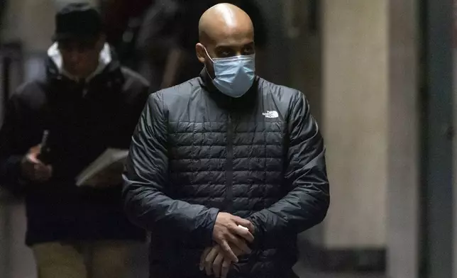 Eric Gonzalez is seen at Manhattan criminal court in New York, Tuesday, Nov. 12, 2024. (AP Photo/Yuki Iwamura)