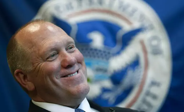 FILE - U.S. Immigration and Customs Enforcement acting director Thomas Homan poses for a portrait in East Point, Ga., April 26, 2018. President-elect Donald Trump says that Tom Homan, his former acting U.S. Immigration and Customs Enforcement director, will serve as “border czar” in his incoming administration. (AP Photo/John Bazemore, File)