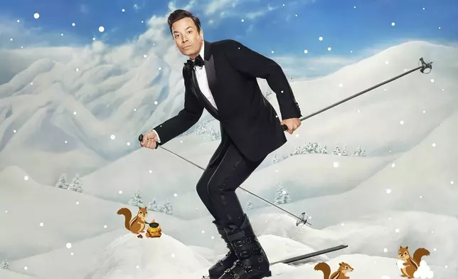 This album cover image released by Republic Records shows "Holiday Seasoning" by Jimmy Fallon. (Republic Records via AP)