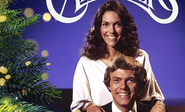 Thia album cover image released by A&amp;M/UMG Recordings shows "Christmas Once More" by The Carpenters. (A&amp;M/UMG Recordings via AP)