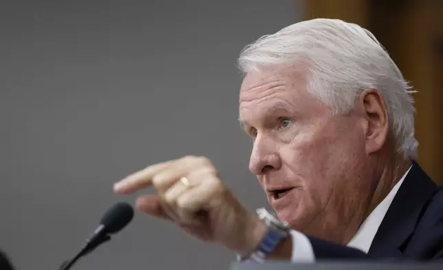 Superior Court Judge H. Patrick Haggard speaks during the trial of Jose Ibarra at Athens-Clarke County Superior Court on Monday, Nov. 18, 2024, in Athens, Ga. (Miguel Martinez/Atlanta Journal-Constitution via AP, Pool)