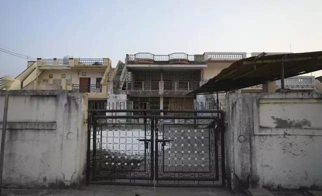 House of Baldevbhai Patel, father of Jagdish Patel, who froze to death with his wife, son and daughter, in their bid to cross over to the United States from the Canada border, at Dingucha village in Gandhinagar district of Gujarat state, India, Tuesday, Nov. 12, 2024. (AP Photo/Ajit Solanki)