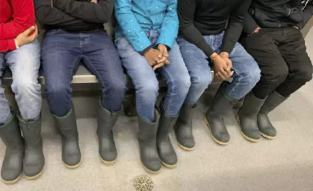 In an image released by the U.S. Attorney’s Office, shows how the migrants who survived the crossing were terribly inadequately dressed. (U.S. Attorney's Office via AP)