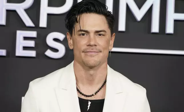 FILE - Tom Sandoval arrives at the season 11 premiere of "Vanderpump Rules," Wednesday, Jan. 17, 2024, at The Hollywood Palladium in Los Angeles. (Photo by Jordan Strauss/Invision/AP, File)