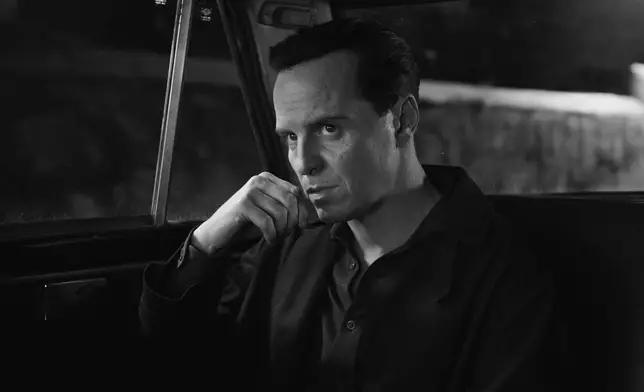 This image released by Netflix shows Andrew Scott as Tom Ripley in a scene from "Ripley." (Netflix via AP)