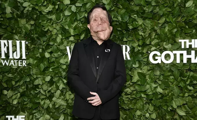 Adam Pearson attends The Gothams Film Awards at Cipriani Wall Street on Monday, Dec. 2, 2024, in New York. (Photo by Evan Agostini/Invision/AP)