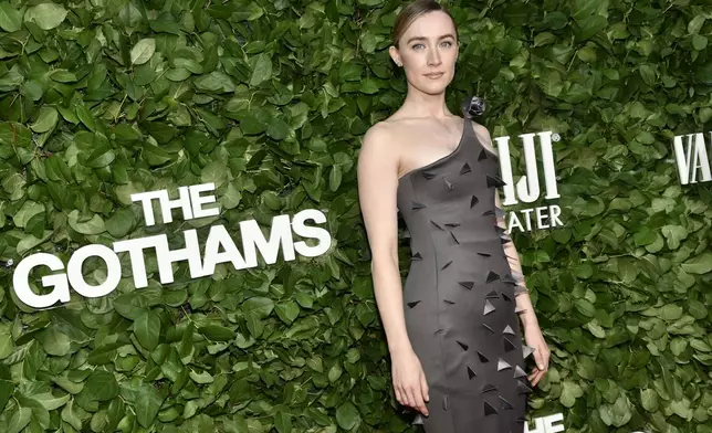 Saoirse Ronan attends The Gothams Film Awards at Cipriani Wall Street on Monday, Dec. 2, 2024, in New York. (Photo by Evan Agostini/Invision/AP)