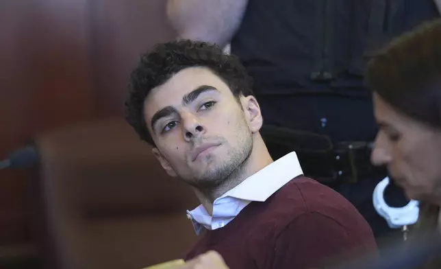 Luigi Mangione appears in Manhattan Criminal court for his arraignment on state murder and terror charges in the killing of UnitedHealthcare CEO Brian Thompson, Monday, Dec. 23, 2024, in New York. (Curtis Means/Pool Photo via AP)