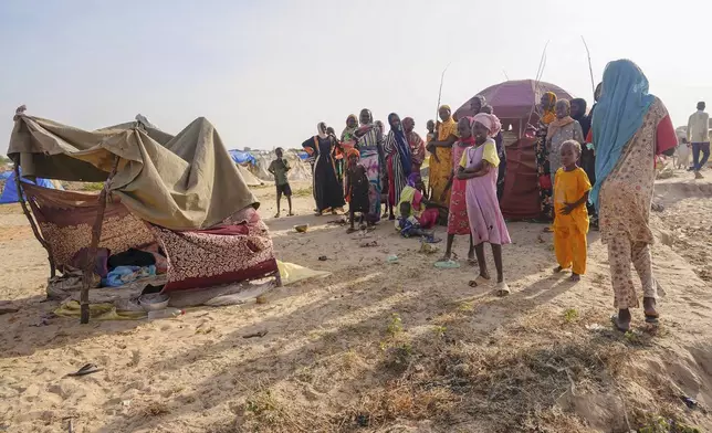 Sudanese refugees arrive in Acre, Chad, Sunday, Oct 6. 2024. (AP Photo/Sam Mednick)