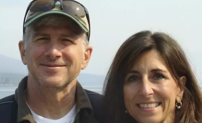 This undated photo shows Tim Anderson and his wife Mary in Glacier National Park in Montana. (Tim Anderson via AP)