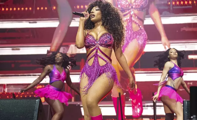 FILE - Megan Thee Stallion performs during BottleRock Napa Valley on May 24, 2024, in Napa, Calif. (Photo by Amy Harris/Invision/AP, File)