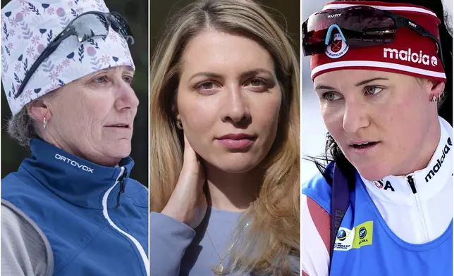 FILE - This combination of images shows Joan Wilder on Nov. 22, 2024, Grace Boutot on Oct. 17, 2024, and Joanne Reid on Jan. 5, 2023. (AP Photo/Jenny Kane, Steven Senne, Darko Bandic, File)