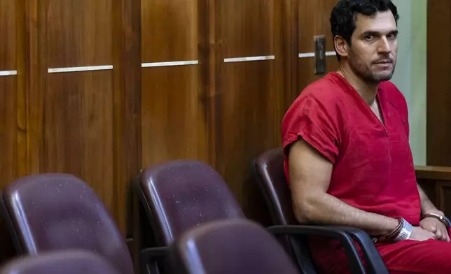 Oren Alexander, sits in court after his bond hearing at the Richard E. Gerstein Justice Building on Friday, Dec. 13, 2024, in Miami, Fla. (Matias J. Ocner/Miami Herald via AP, Pool)