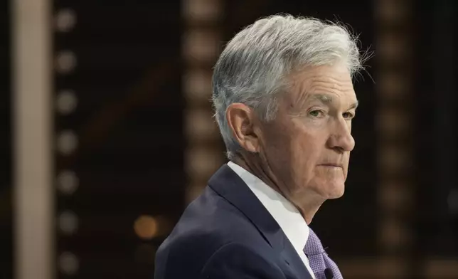 Federal Reserve chair Jerome Powell speaks at the DealBook Summit in New York, Wednesday, Dec. 4, 2024. (AP Photo/Seth Wenig)