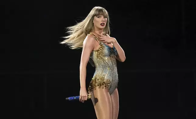 FILE - Taylor Swift performs during the opening show of the Toronto dates of The Eras Tour on Nov. 14, 2024. (Chris Young/The Canadian Press via AP, file)