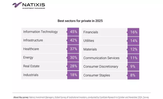 Best sectors for private in 2025 (Graphic: Business Wire)