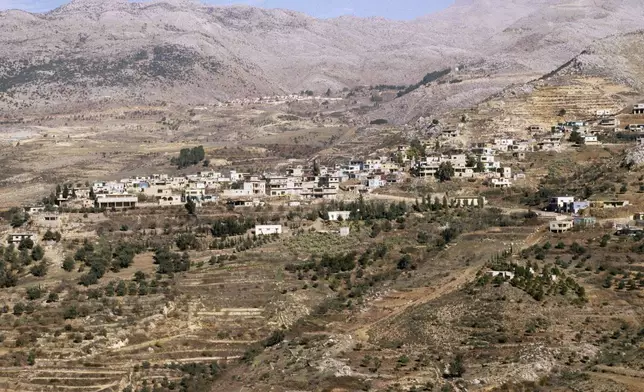 FILE - A view of Golan Heights in Israel, January 1982. (AP Photo/Max Nash, File)