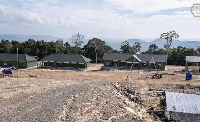 FILE - This photo released by the official Facebook page of the Ream Naval Base, shows a part of Cambodian Ream Naval Base in Sihanoukville, southwest of Phnom Penh, Cambodia, Sunday, Dec. 3, 2023. (Ream Naval Base's Facebook page via AP, File)