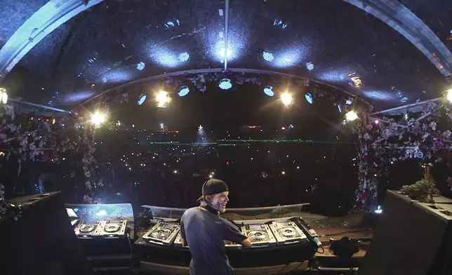 This image released by Netflix shows a scene from "Avicii - I'm Tim," the story of Tim Bergling. (Netflix via AP)