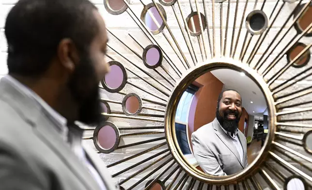 Mitchell Brown poses for a photograph, Wednesday, Dec. 11, 2024 in Washington. (AP Photo/Nick Wass)