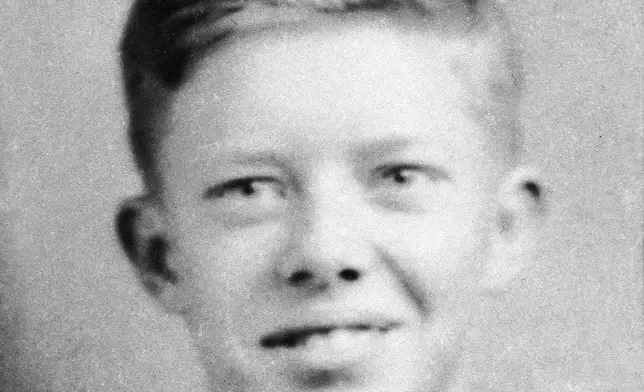 FILE - This is a 1932 family photo of Jimmy Carter at age 7 in Plains, Ga. (Carter Family Photo via AP, File)