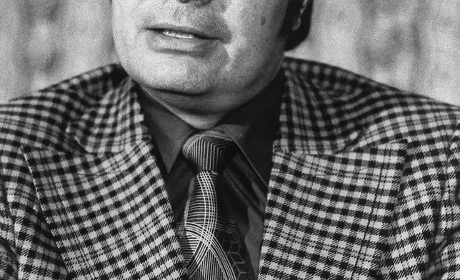 FILE - The Rev. Jim Jones, pastor of the Peoples Temple, is pictured in San Francisco, January 1976. (AP Photo, File)