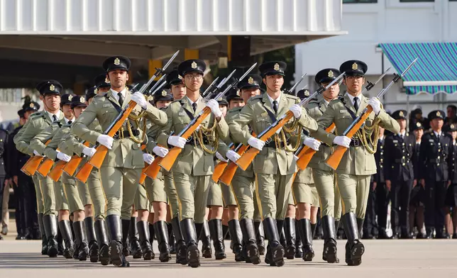 Commissioner of Customs and Excise reviews Hong Kong Customs passing-out parade  Source: HKSAR Government Press Releases