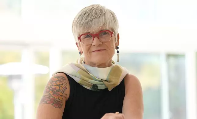 Marie Dageville poses for a portrait in San Carlos, Calif., Thursday, Nov. 14, 2024. (AP Photo/Jeff Chiu)