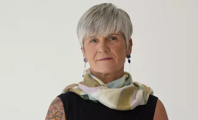 Marie Dageville poses for a portrait in San Carlos, Calif., Thursday, Nov. 14, 2024. (AP Photo/Jeff Chiu)