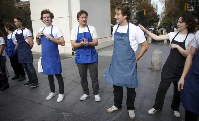 FILE - Participants take part in a Jeremy Allen White lookalike competition on Sunday, Nov. 17, 2024, in New York. (Photo by Andy Kropa/Invision/AP, File)