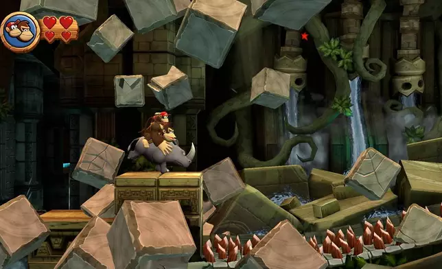 Stomp enemies, blast out of barrels, ride mine carts and do so much more in Donkey Kong Country Returns HD. (Photo: Business Wire)